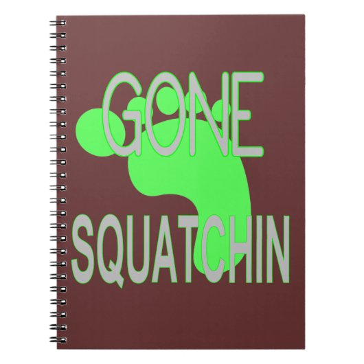 Gone Squatchin Gifts Notitieboek (Voorkant)
