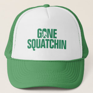 Gone Squatchin - Green / White Silhouette Trucker Pet