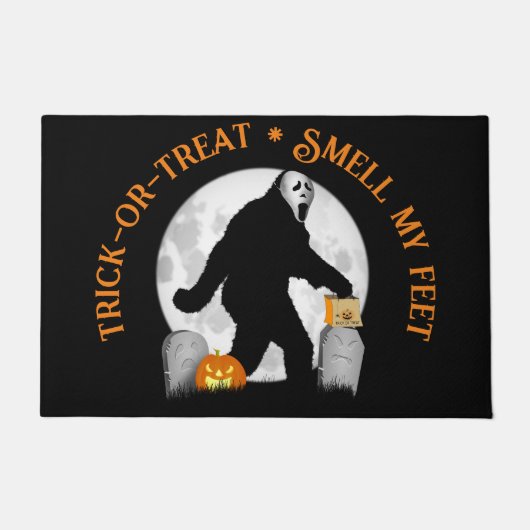 Gone Squatchin' Halloween Deurmat (Voorkant)