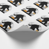 Gone Squatchin' - Halloween Squatchin' Cadeaupapier (Hoek)