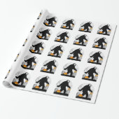 Gone Squatchin' - Halloween Squatchin' Cadeaupapier (Uitgerold)