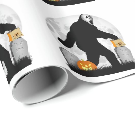 Gone Squatchin' - Halloween Squatchin' Cadeaupapier (Rol Hoek)