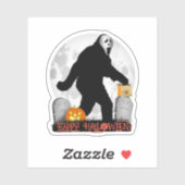 Gone Squatchin' Halloween Sticker (Vel)