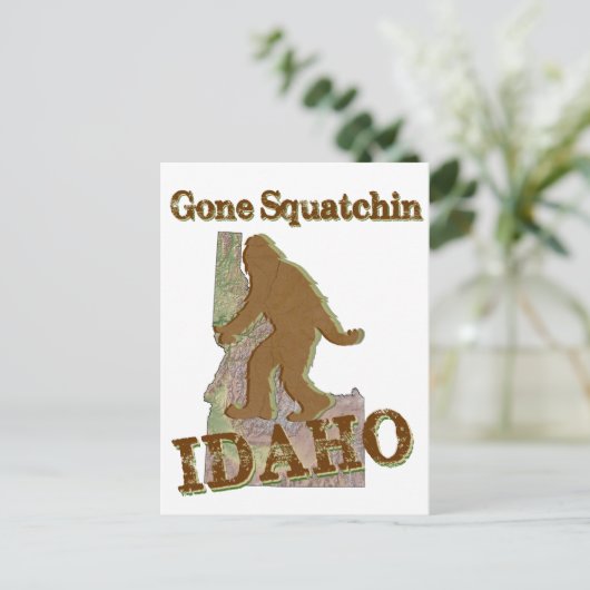 Gone Squatchin - Idaho Briefkaart (Staand voorkant)
