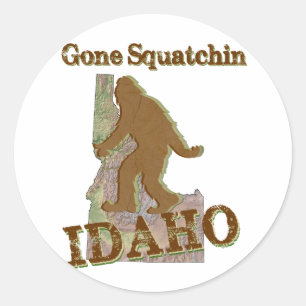 Gone Squatchin - Idaho Ronde Sticker