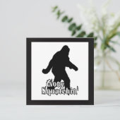 Gone Squatchin' Kaart (Staand voorkant)