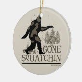 Gone Squatchin Keramisch Ornament (Links)