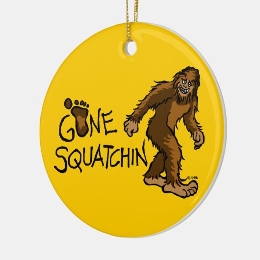 Gone Squatchin Keramisch Ornament (Links)