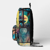 Gone Squatchin' Kleurrijke Sasquatch Landschap Bedrukte Rugzak (Rechts)