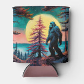 Gone Squatchin' Kleurrijke Sasquatch Landschap Blikjeskoeler (Voorkant)