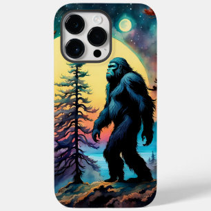 Gone Squatchin' Kleurrijke Sasquatch Landschap Case-Mate iPhone 14 Pro Max Hoesje