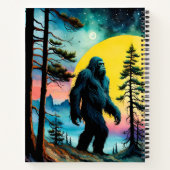 Gone Squatchin' Kleurrijke Sasquatch Landschap Notitieboek (Achterkant)