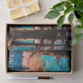 Gone Squatchin' Kleurrijke Sasquatch Landschap Tissuepapier (Geschenk)