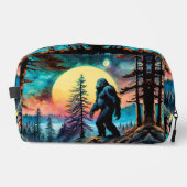 Gone Squatchin' Kleurrijke Sasquatch Landschap Toilettasje (Voorkant)