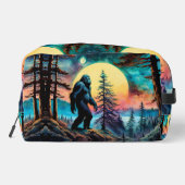 Gone Squatchin' Kleurrijke Sasquatch Landschap Toilettasje (Achterkant)