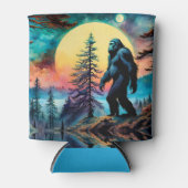 Gone Squatchin' Kleurrijke Sasquatch Moon Blikjeskoeler (Voorkant)