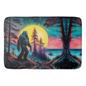 Gone Squatchin' Kleurrijke Sasquatch Nachtlandscha Badmat (Voorkant)
