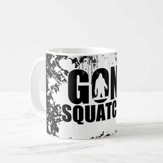 Gone squatchin koffiemok (Voorkant links)