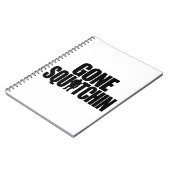 Gone Squatchin-laptop Notitieboek (Linkerzijde)