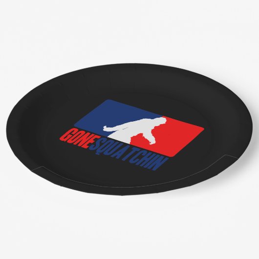 Gone Squatchin League Papieren Bordje (Gekanteld)