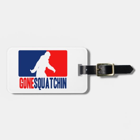 Gone Squatchin League Stijl Bagagelabel (Voorkant horizontaal)