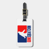 Gone Squatchin League Stijl Bagagelabel (Voorkant verticaal)