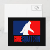 Gone Squatchin League Style Briefkaart (Voorkant / Achterkant)
