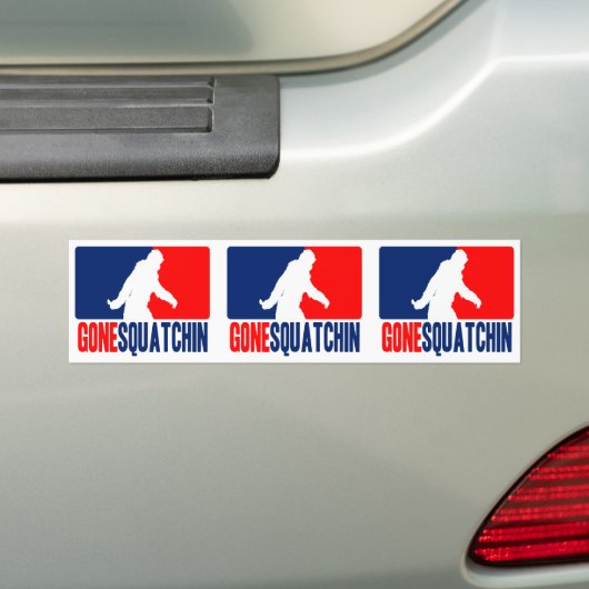 Gone Squatchin League Style Bumpersticker (Op auto)