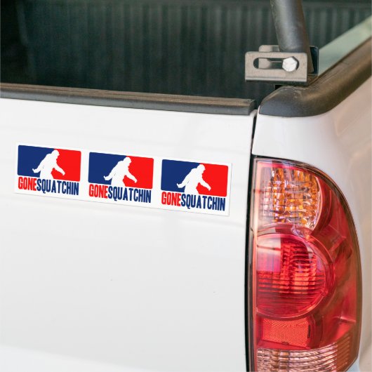 Gone Squatchin League Style Bumpersticker (Op Truck)
