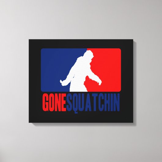 Gone Squatchin League Style Canvas Afdruk (Voorkant)
