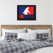 Gone Squatchin League Style Canvas Afdruk (Insitu (Slaapkamer))