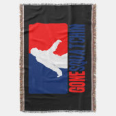 Gone Squatchin League Style Deken (Voorkant Verticaal)