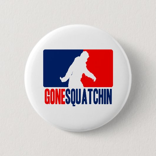 Gone Squatchin League Style Ronde Button 5,7 Cm (Voorkant)