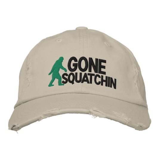 Gone Squatchin met bigfoot logo Pet (Voorkant)