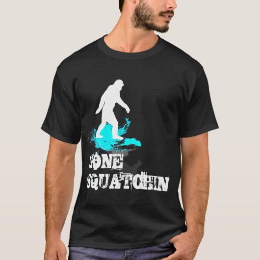 Gone Squatchin met Bigfoot logo T-shirt (Voorkant)