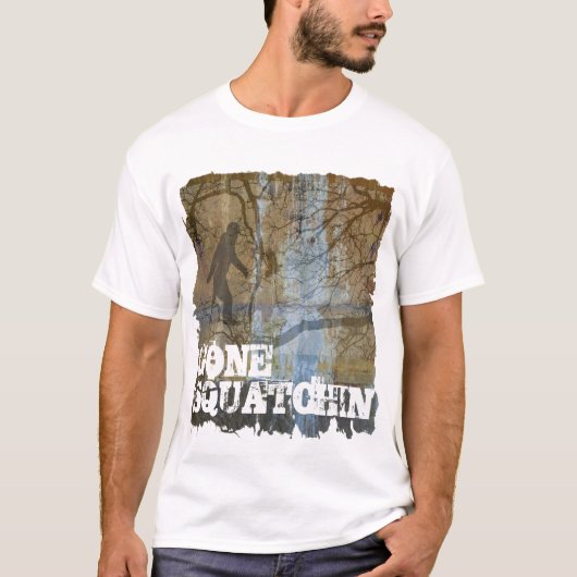 Gone squatchin met bigfoot t-shirt (Voorkant)