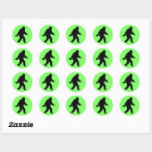 Gone Squatchin' met oordopjes Ronde Sticker (Vel)