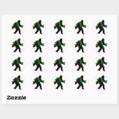 Gone Squatchin' met serape Ronde Sticker (Vel)