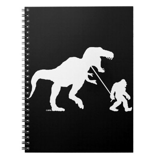 Gone Squatchin met T-rex Notitieboek (Voorkant)
