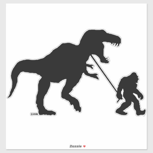 Gone Squatchin met T-rex Sticker (Vel)