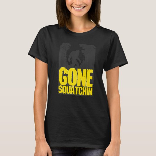 Gone Squatchin Nerd Geek Graphic 1 T-shirt (Voorkant)