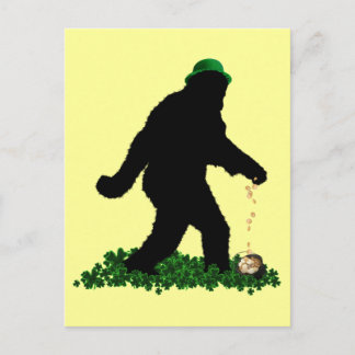 Gone Squatchin' on St. Patrick's Day Briefkaart
