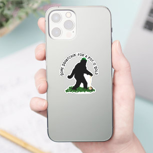 Gone Squatchin' on St. Patrick's Day Sticker