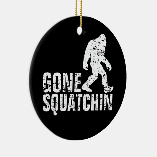 Gone Squatchin - Onderdruk Keramisch Ornament (Rechts)