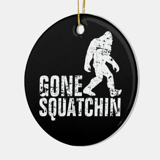 Gone Squatchin - Onderdruk Keramisch Ornament (Links)