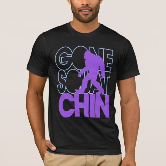 Gone Squatchin' - Paars / blauw T-shirt (Voorkant)