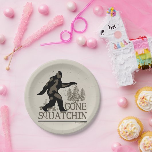 Gone Squatchin Papieren Bordje (Feest)