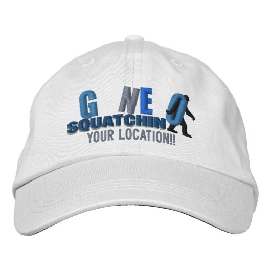 GONE SQUATCHIN Personaliseer het Pet Locatie (Voorkant)