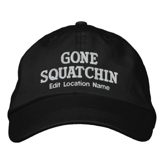 GONE SQUATCHIN Pet PLAATSEN PLAATS AAN (Voorkant)