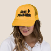 Gone Squatchin Profile Trucker Hat Pet (In situ)